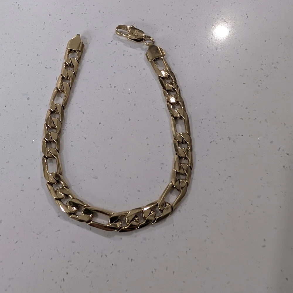 18K Gold Plated Chain Bracelet for Men